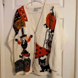 Vintage Halloween Cardigan
